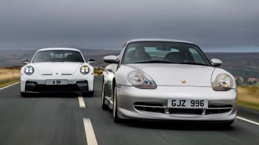 Old v new Porsche 911 GT3s