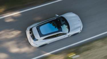 Porsche Taycan E-Shift top view