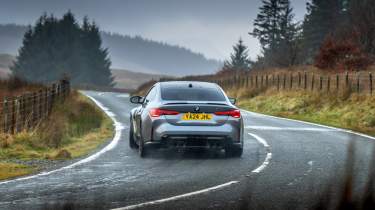 BMW M4 v Porsche 911 rear