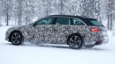 New Audi A4 spied rear