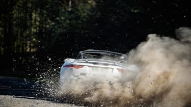 Jaguar F-Type rally car - dirt