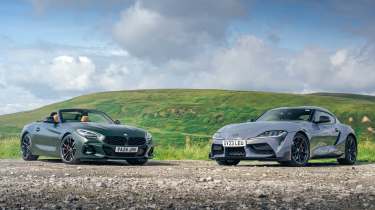 BMW Z4 M40i Handschalter and Toyota Supra