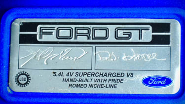 Jenson Button Ford GT - plaque