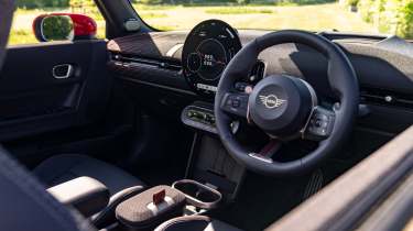 Mini JCW convertible interior