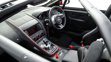 Jaguar F-Type rally car - interior