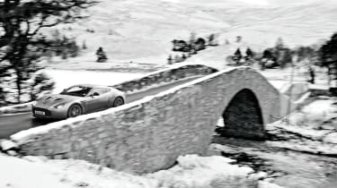 Aston Martin V12 Zagato over the bridge