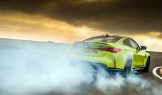 BMW M4 Competition Sao Paulo on track – rear smoke