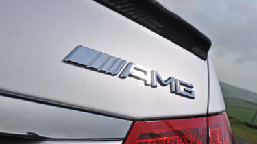 Mercedes E63 AMG rear badge