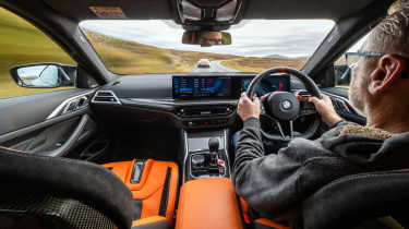 BMW M4 v Porsche 911 interior