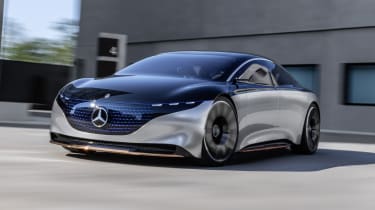 Mercedes Vision EQS concept front