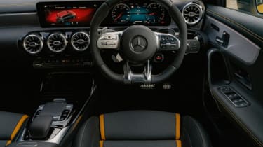 Best hot hatchbacks 2021 - Mercedes-AMG A45S dash